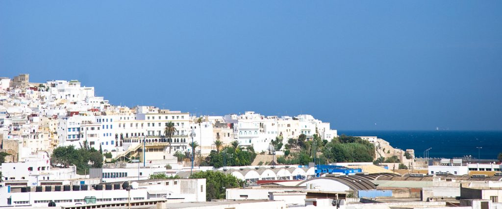Tangier Morocco city and coastline